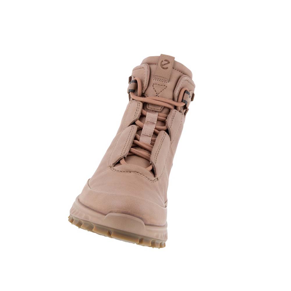 Women's Ecco Exostrike Low Boots Brown | Canada 12QMA